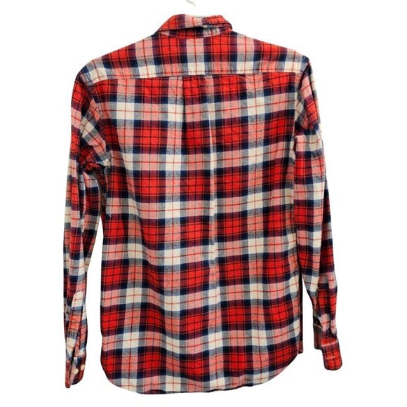 Men's Red/Blue plaid long sleeve button down, XS, Label of Graded Goods by H&M - Picture 2 of 9